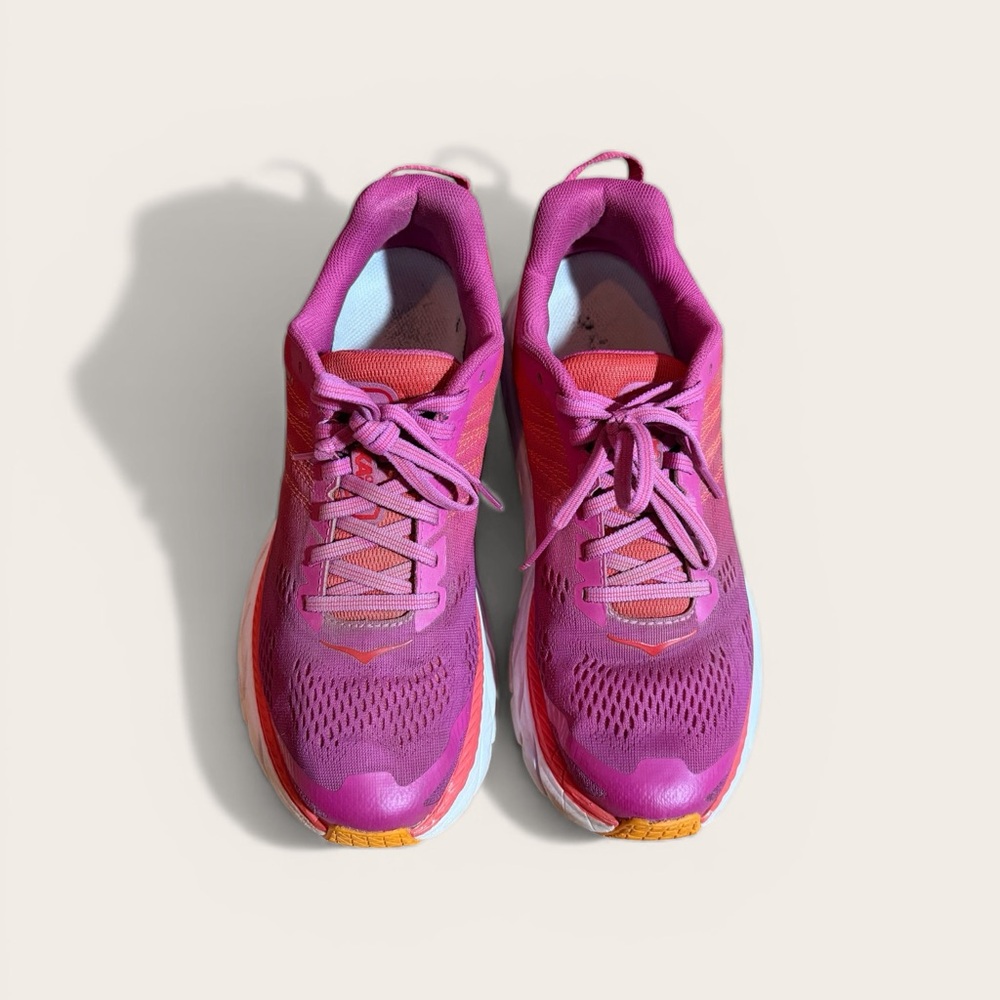 Hoka One One Clifton 6  Pink Running Shoes Women’s Size 8.5 - Picture 6 of 6